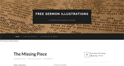 Desktop Screenshot of freesermonillustrations.com